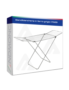 Stendibiancheria in ferro grigio 17029