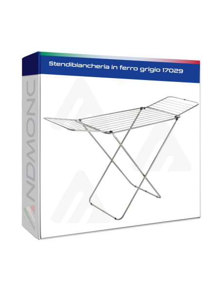 Stendibiancheria in ferro grigio 17029