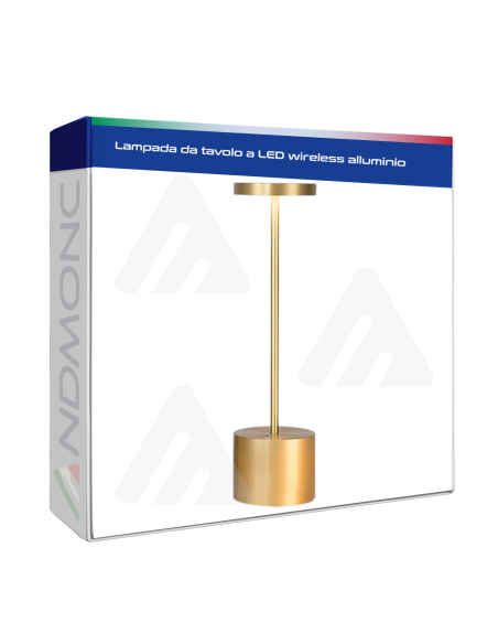 Lampada da tavolo a LED wireless alluminio