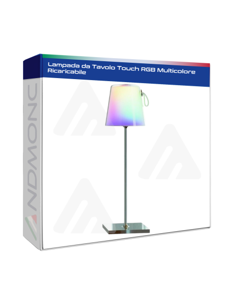 Lampada da Tavolo Touch RGB Multicolore Ricaricabile