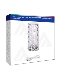 Lampada da Tavolo Touch RGB Multicolore Cristallo