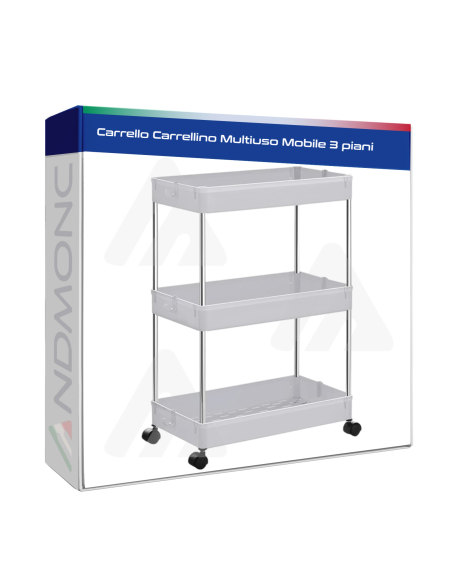Carrello Carrellino Multiuso Mobile 3 piani