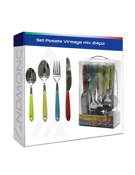 Set Posate Vintage mix 24pz