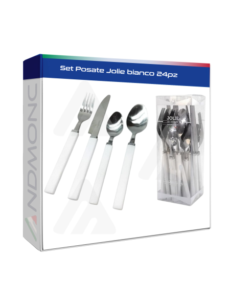Set Posate Jolie bianco 24pz