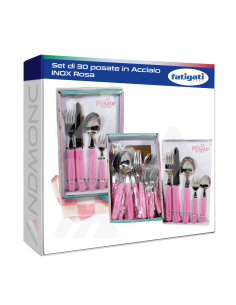 Set di 30 posate in Acciaio INOX Rosa Fatigati