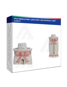 Porta bicchieri piccolo ceramica vari colori