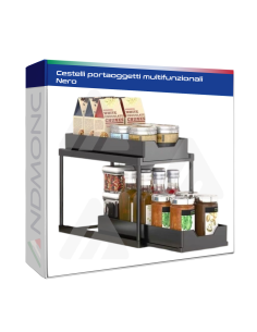 Cestelli portaoggetti multifunzionali Nero