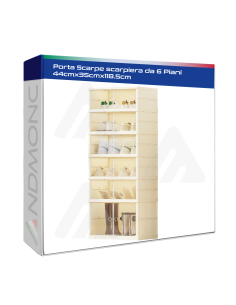 Porta Scarpe scarpiera da 6 Piani 44cmx35cmx118.5cm