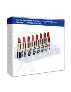 Porta Rossetti Acrilico Organizer per Rossetto Trasparente