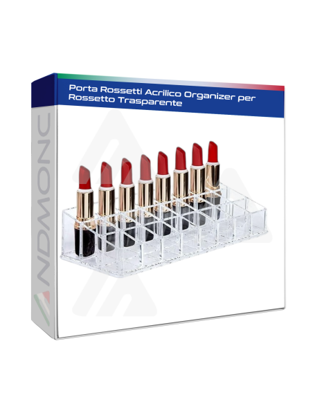 Porta Rossetti Acrilico Organizer per Rossetto Trasparente