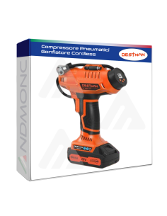 Compressore Pneumatici Gonfiatore Cordless Destman