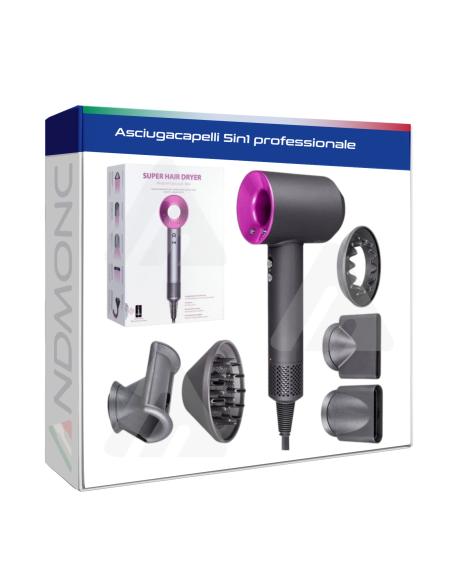 Asciugacapelli 5in1 professionale