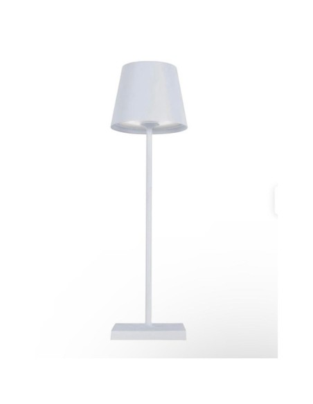 2 pezzi Lampada da tavolo LED ricariabile touch senza fili BIANCO