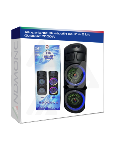Cassa Altoparlante Bluetooth da 8" a 2 bit QL-8802 2000W