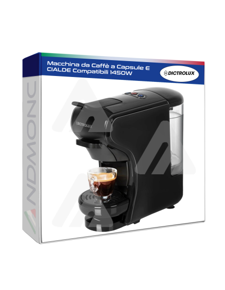 Macchina da Caffè a Capsule E CIALDE Compatibili 1450W