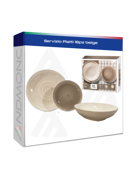 Servizio Piatti 18pz beige