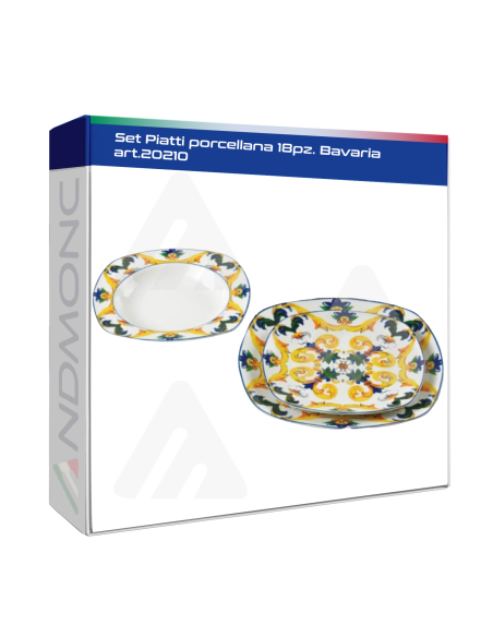 Set Piatti porcellana 18pz. Bavaria art.20210