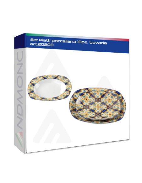 Set Piatti porcellana 18pz. bavaria art.20208
