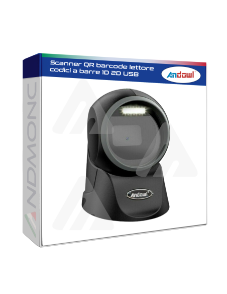 Scanner QR barcode lettore codici a barre 1D 2D USB