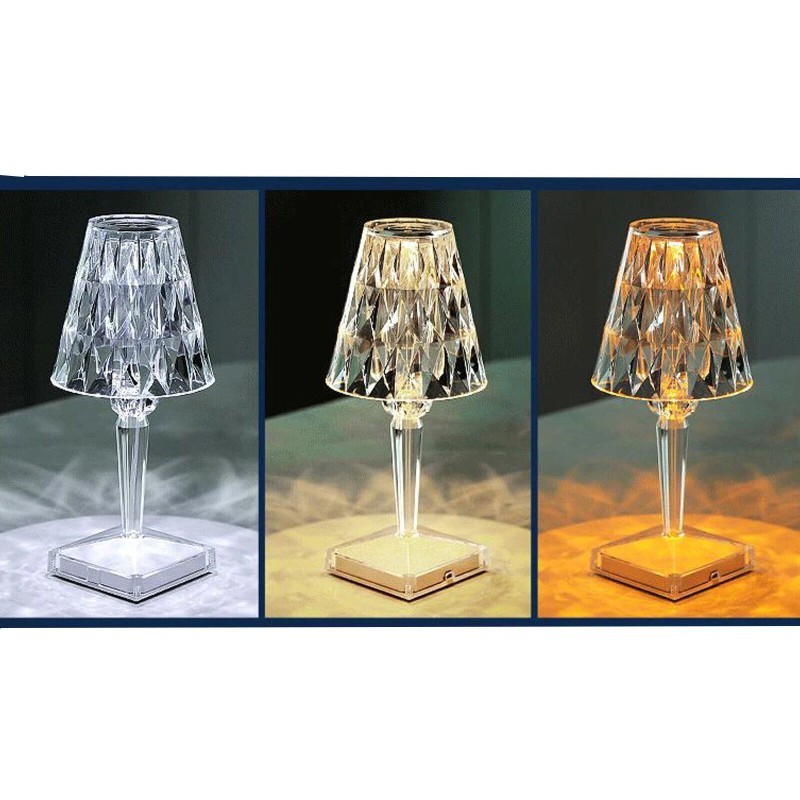 10 pezzi Lampada Tavolo diamantata ricaricabile...