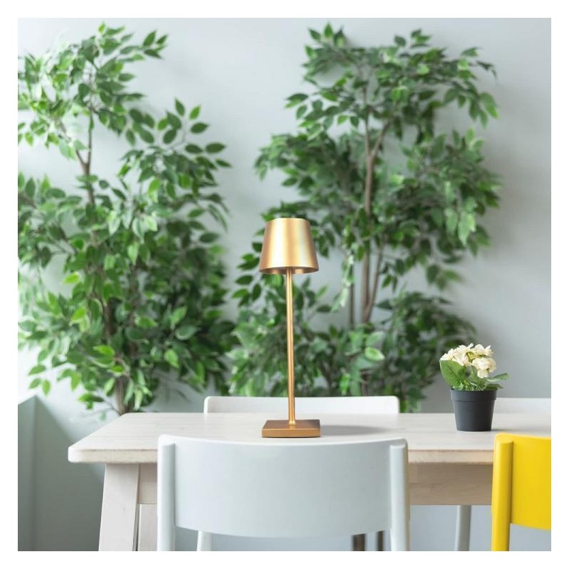 10 pezzi Lampada da tavolo LED touch Oro