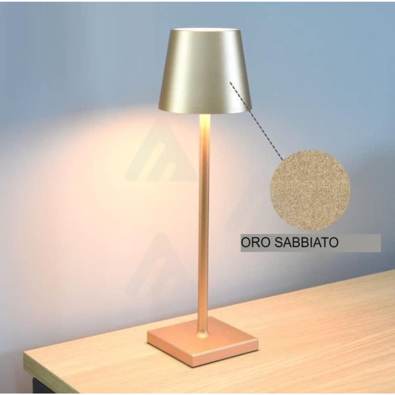 10 pezzi Lampada da tavolo LED touch Oro