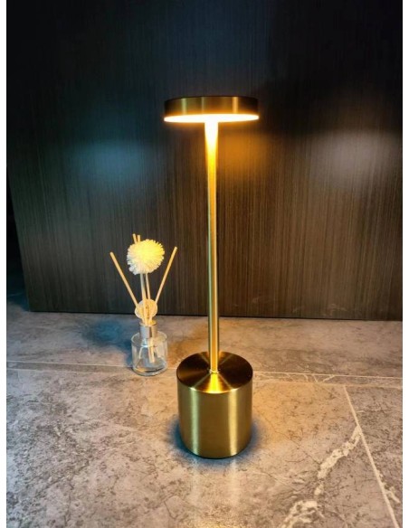 2 Pezzi Lampada da tavolo a LED wireless alluminio