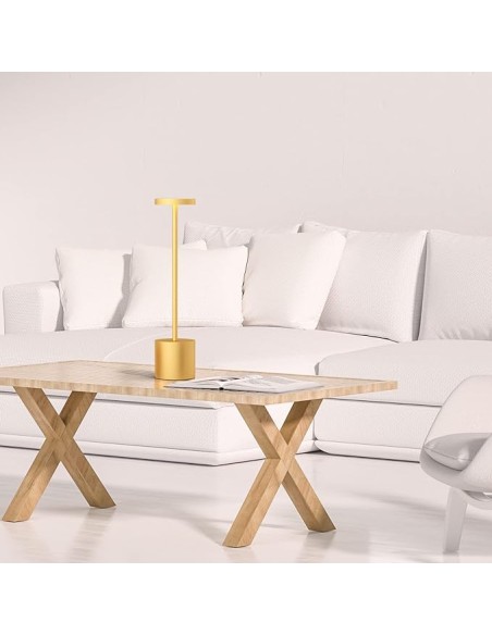 2 Pezzi Lampada da tavolo a LED wireless alluminio