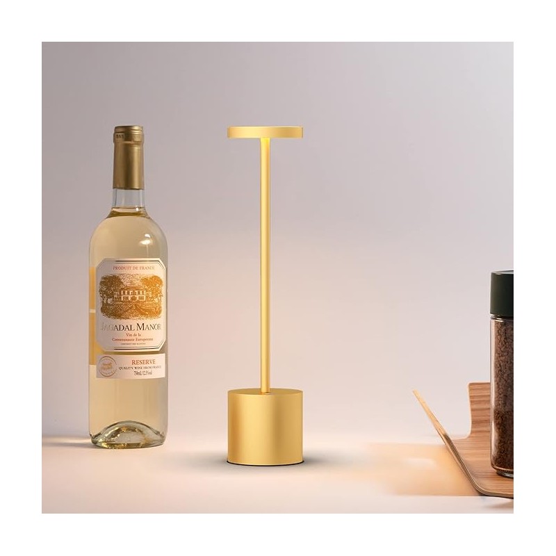 2 Pezzi Lampada da tavolo a LED wireless alluminio