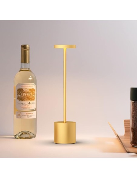 2 Pezzi Lampada da tavolo a LED wireless alluminio