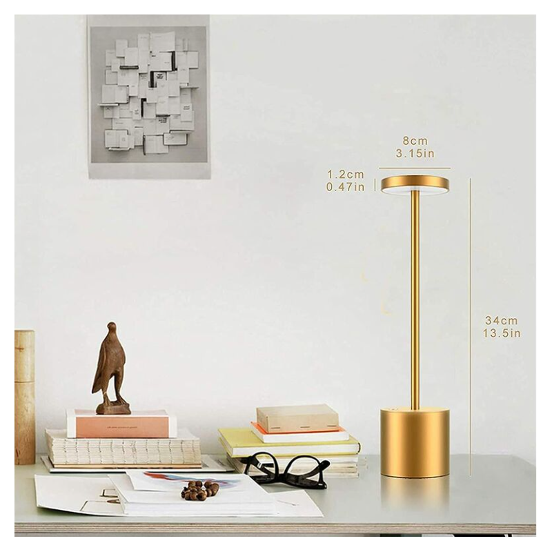 5 Pezzi Lampada da tavolo a LED wireless alluminio