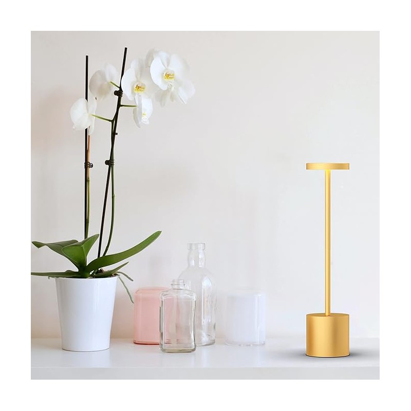 5 Pezzi Lampada da tavolo a LED wireless alluminio