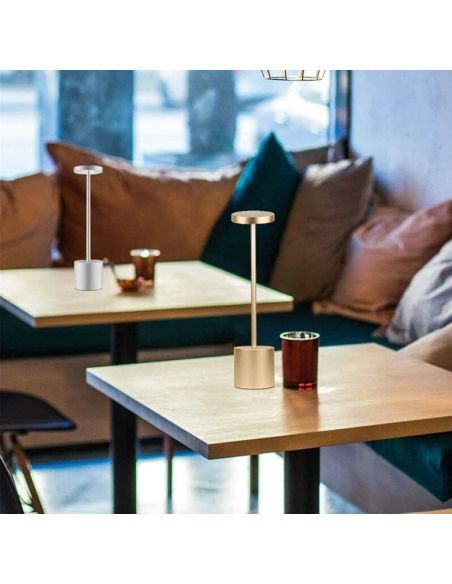 10 Pezzi Lampada da tavolo a LED wireless alluminio