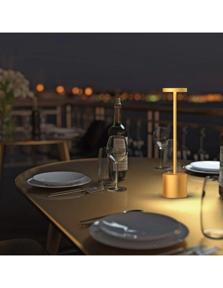 10 Pezzi Lampada da tavolo a LED wireless alluminio