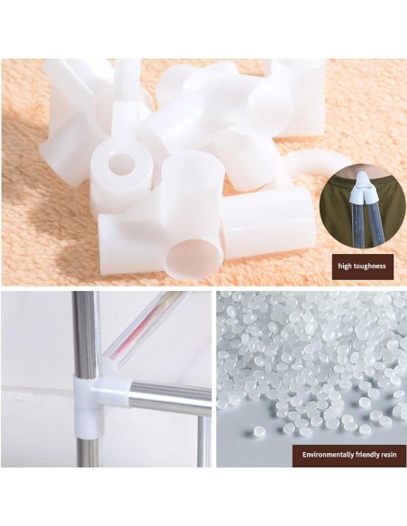 Armadio guardaroba in Tessuto resistente Rosa porta vestiti