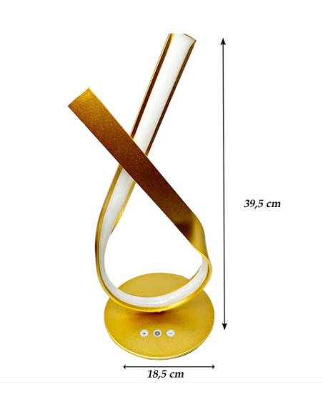 Lampada da Tavolo luce Calda e Fredda ORO