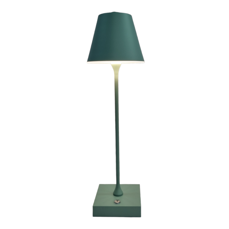 Lampada led da tavolo touch verde con batteria...