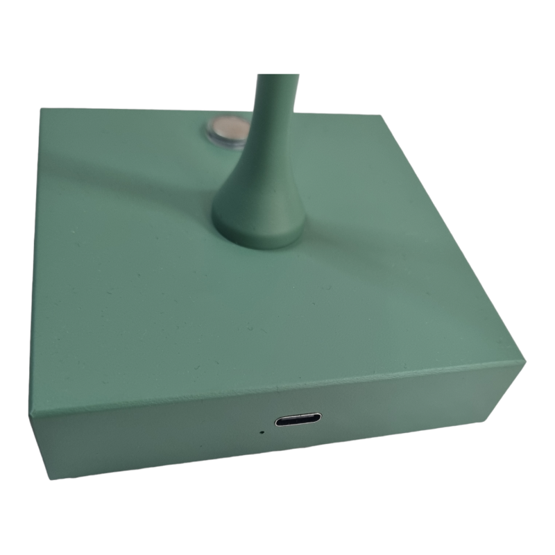 Lampada led da tavolo touch verde con batteria...