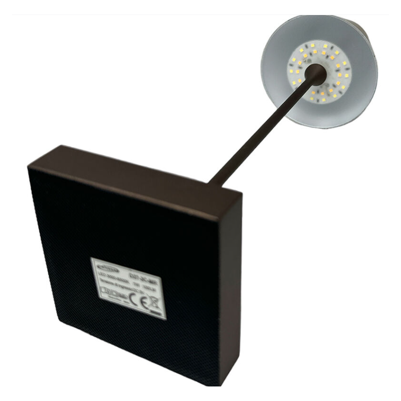 Lampada led da tavolo touch Marrone con...