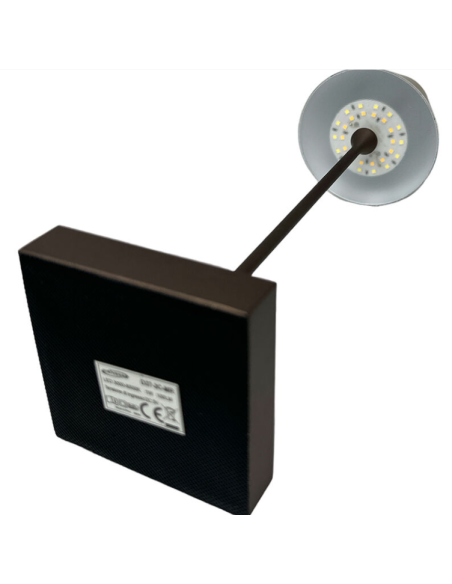 Lampada led da tavolo touch Marrone con batteria ricaricabile usb con 3 tonalita di colore dimmerabile