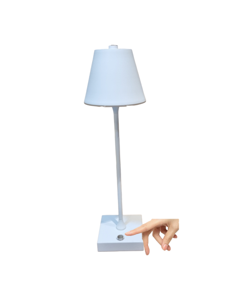 Lampada led da tavolo touch con batteria ricaricabile usb con 3 tonalita di colore dimmerabile Bianca