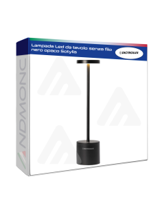 Lampada Led da tavolo senza filo nero opaco Sotylia