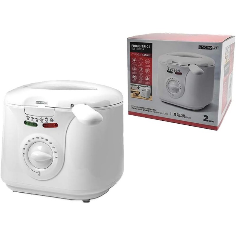 Friggitrice elettrica 2 litri 1450w