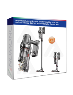 Aspirapolvere Scopa Elettrica Senza Fili Senza Sacco 600W...