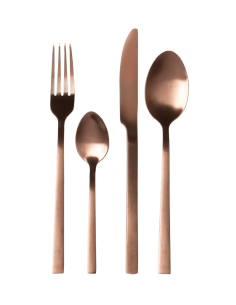 Servizio posate in acciaio inox Bronzo Satinato 24 pezzi... 2
