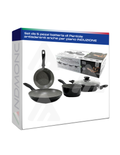 Set da 5 pezzi batteria di Pentole antiaderenti anche per...