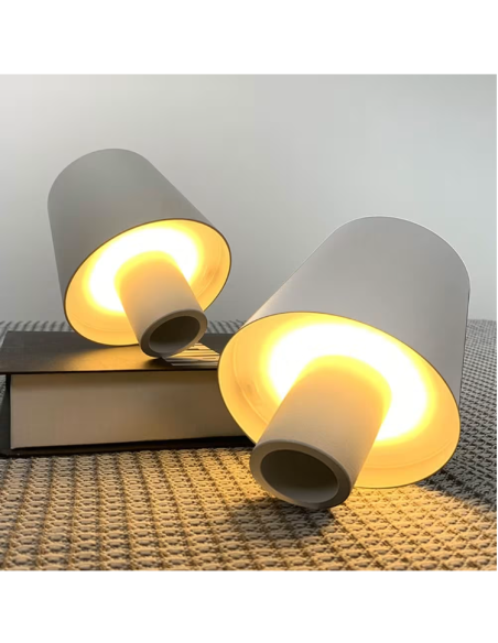 Lampada da Tavolo LED Luce decorativa per bottiglie ricaricabili in bianco Touch Caldo/Freddo