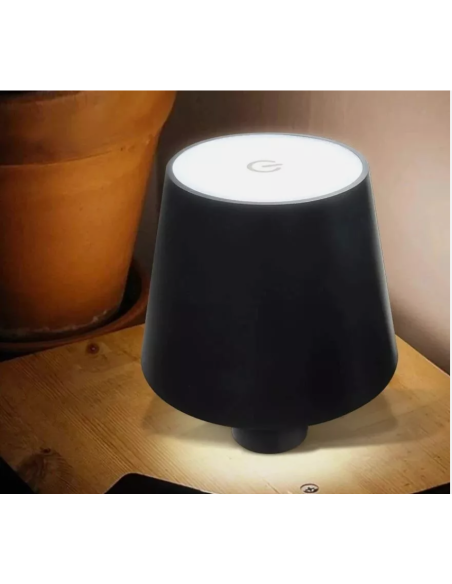 Lampada da Tavolo LED Luce decorativa per bottiglie ricaricabili in Nero Touch Caldo/Freddo
