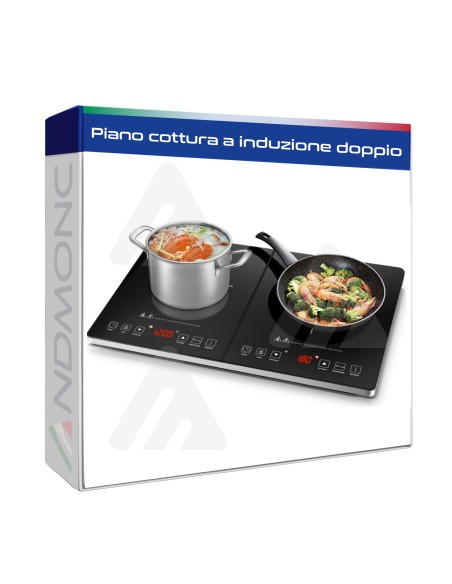 Piano cottura a induzione doppio