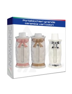 Portabicchieri grande ceramica vari colori